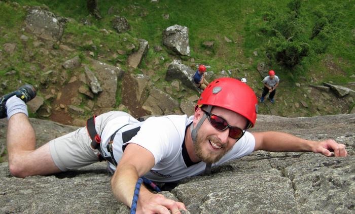 Rock Climbing experience in the mountains of Eryri National Park Snowdonia